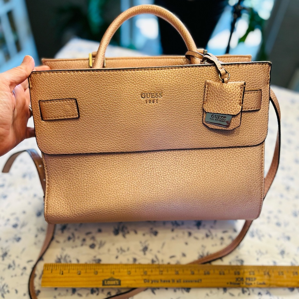 GUESS Light Pink Satchel Bag